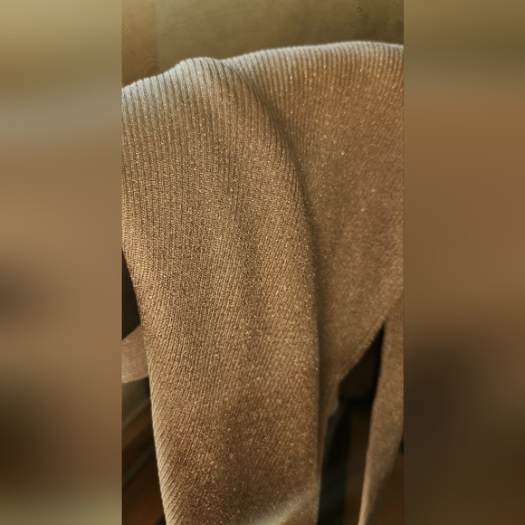 MANGO periwinkle, light purple turtleneck with metallic thread S - Picture 7 of 7